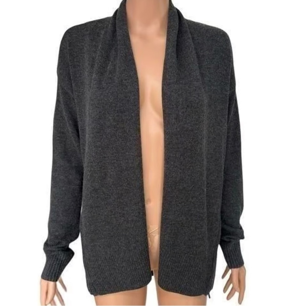 Banana Republic Women’s Open Cardigan Sweater w/ Side Zips. Grey. XS